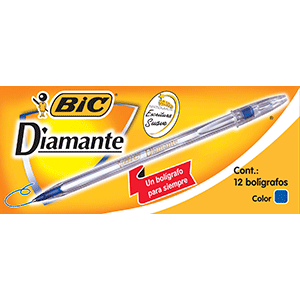 BOLIGRAFO DIAMANTE COLOR AZUL CAJA C/12 BOLIGRAFO DIAMANTE COLOR AZUL CAJA C/12