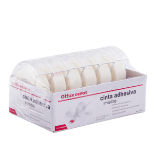CINTA INVISIBLE OFFICE DEPOT C/DISPENSADOR PAQ/6 CINTA INVISIBLE OFFICE DEPOT C/DISPENSADOR PAQ/6